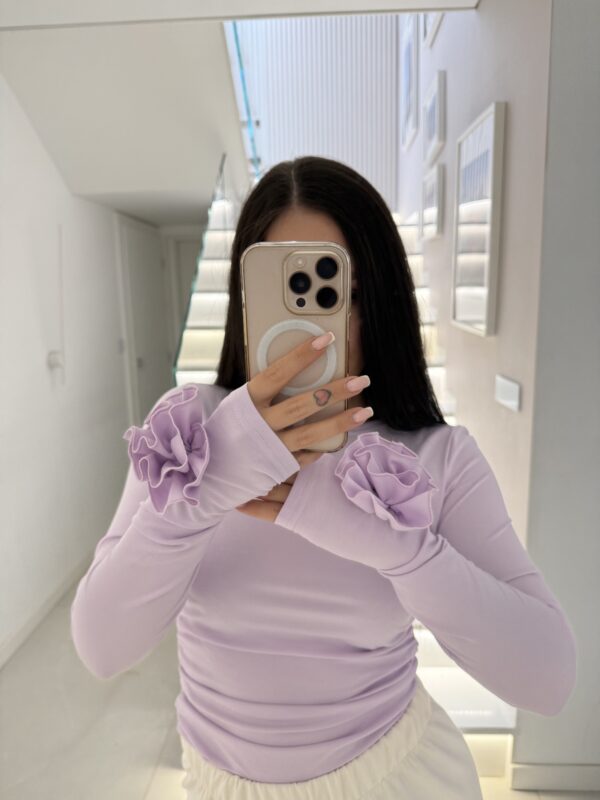 Bluse ROSE – fliederfarben